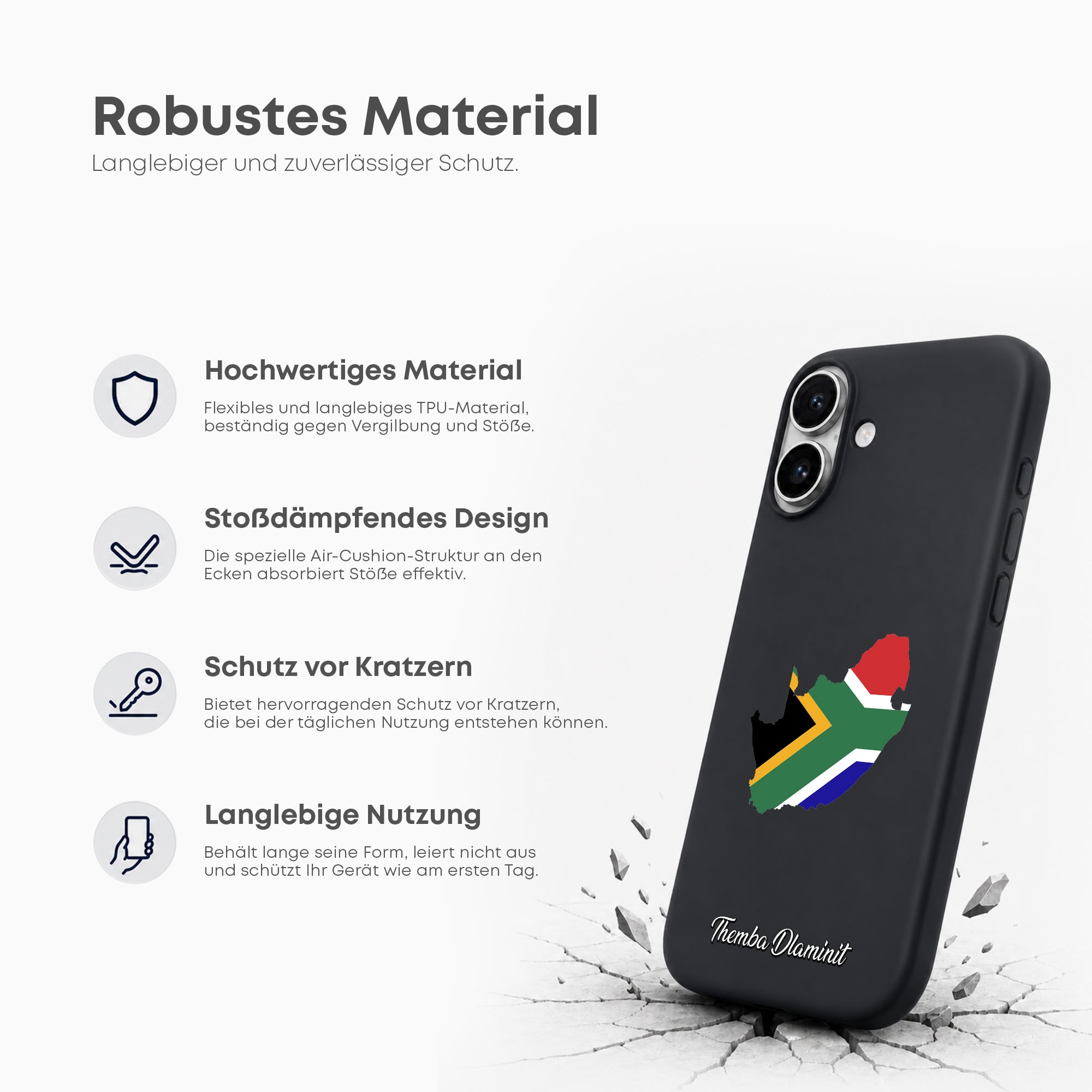 Handyhüllen mit Flagge - SÜDAFRIKA - 1instaphone