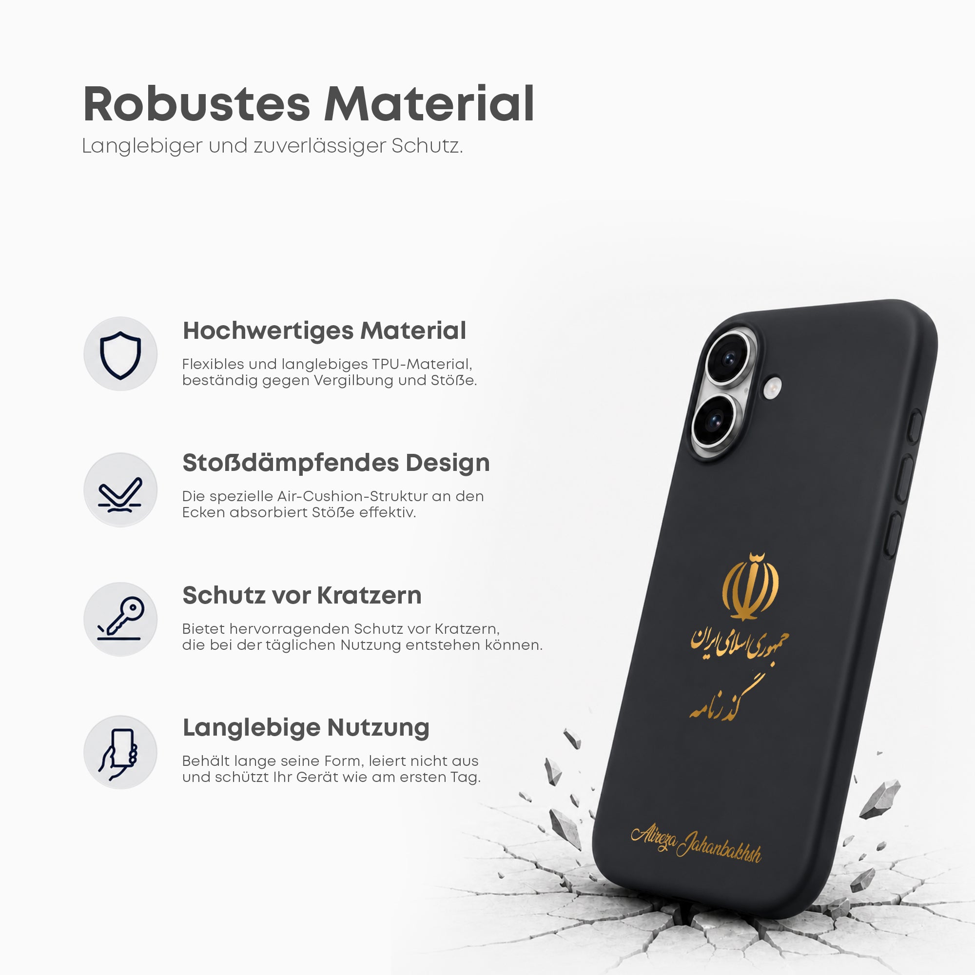 Handyhülle mit Länderwappen - Iran - 1instaphone