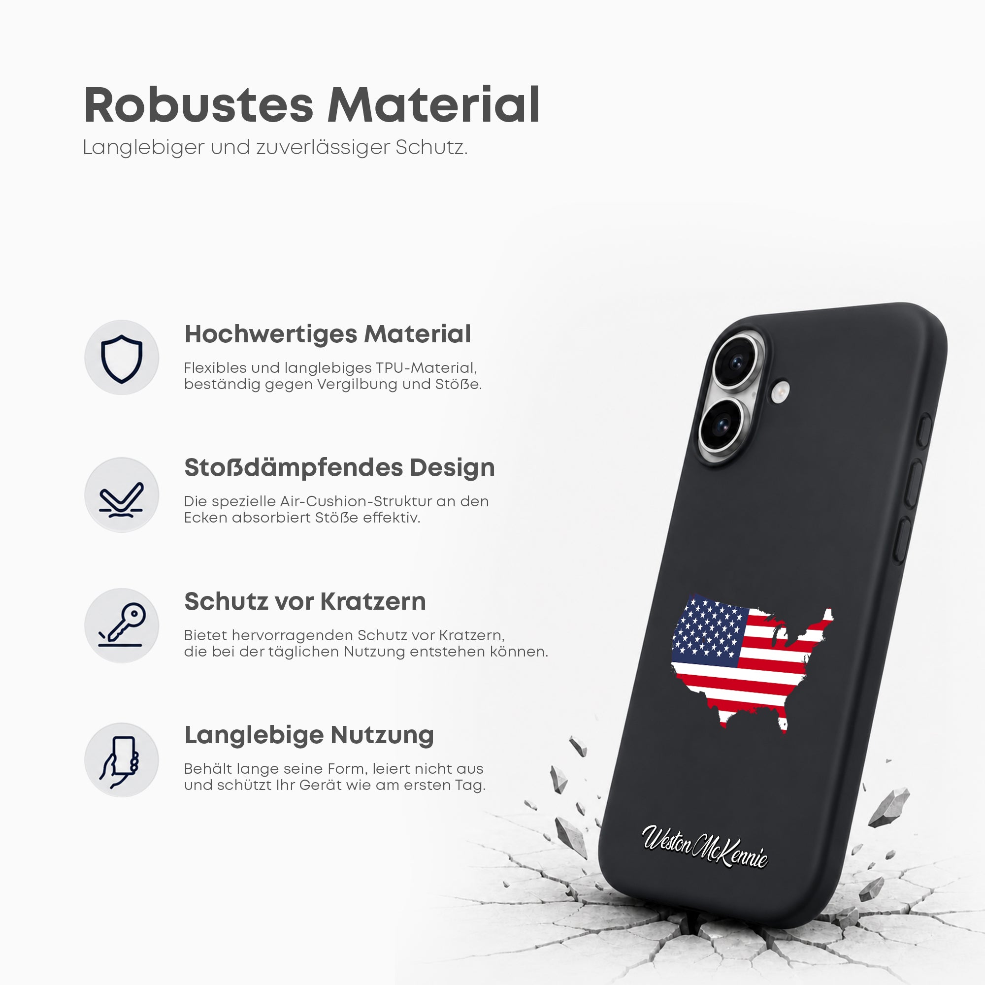 Handyhüllen mit Flagge - Amerika USA - 1instaphone