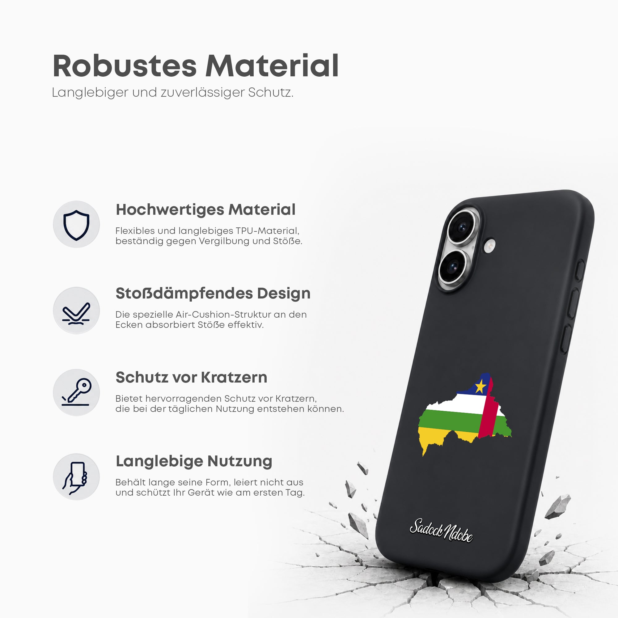 Handyhüllen mit Flagge - Zentralafrikanische Republik - 1instaphone