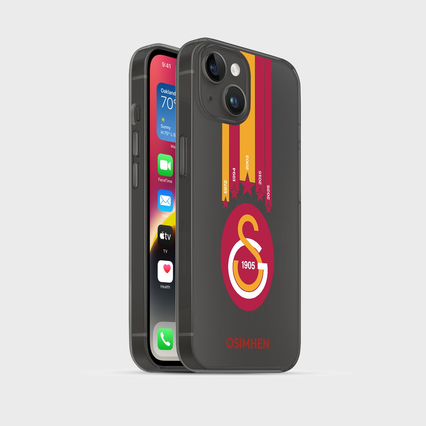 Personalisierte Galatasaray Handyhülle - Şampiyon 2025  Sterne
