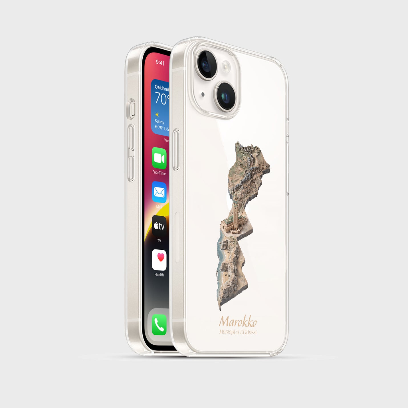 Marokko Karte – Islamisches Kunst Design - 1instaphone