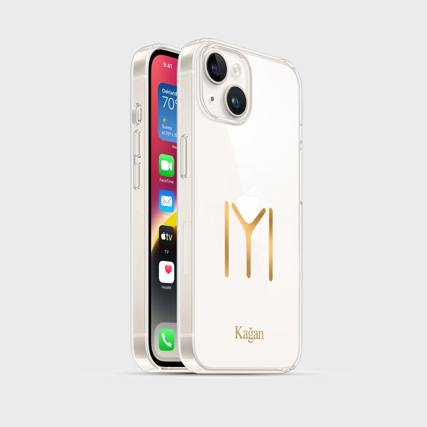 Kayı Stamm Handyhülle mit Symbol in Gold