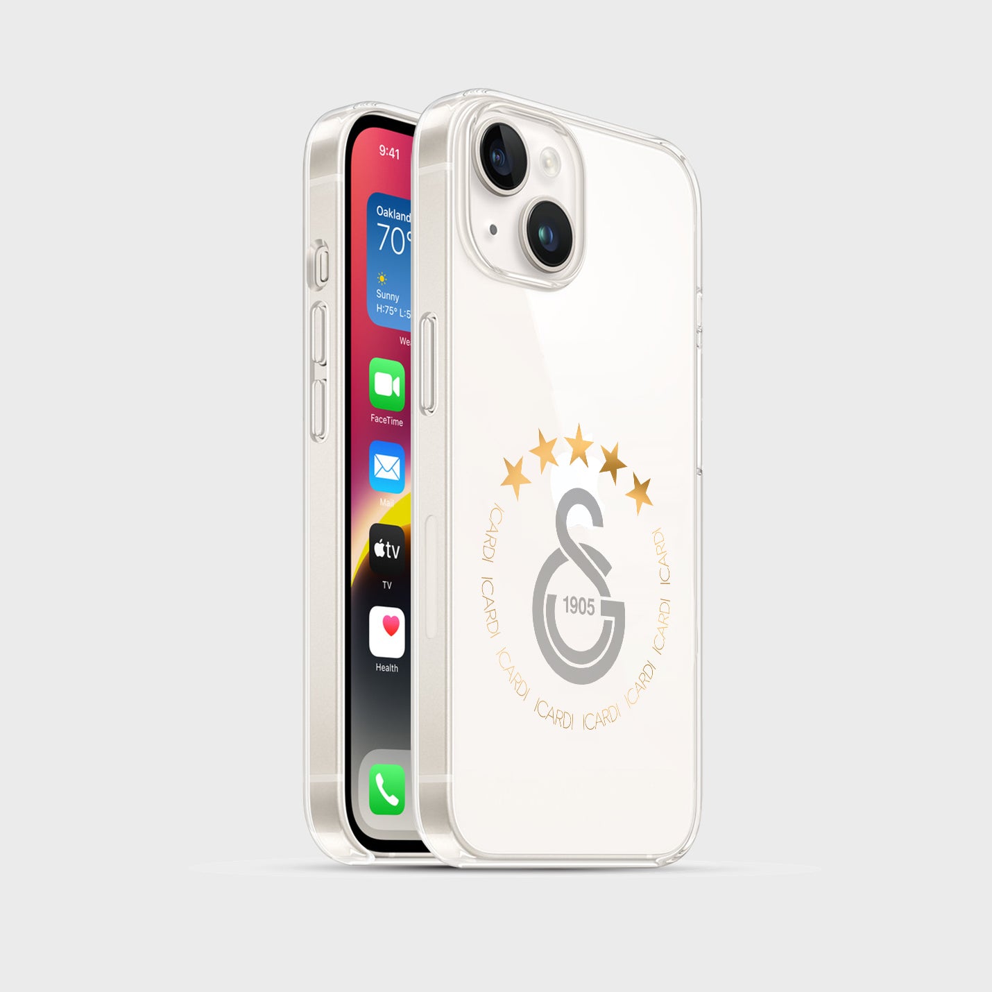 Personalisierte Galatasaray Handyhülle - Şampiyon 2025  Streifen Gold Rot Logo (Kopya) (Kopya) (Kopya) - 1instaphone