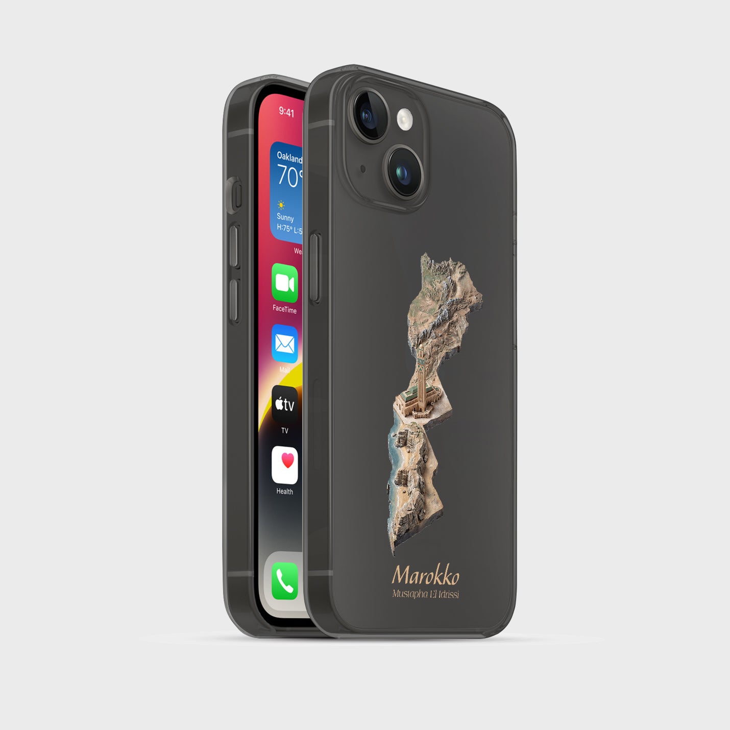 Marokko Karte – Islamisches Kunst Design - 1instaphone