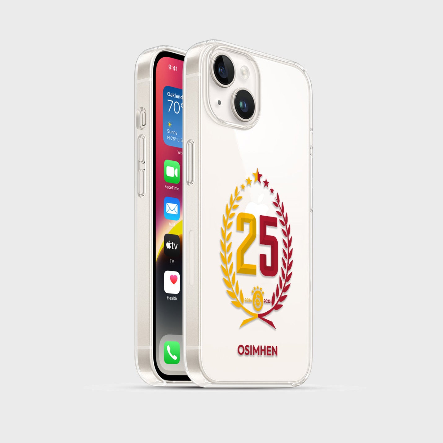 Personalisierte Galatasaray Handyhülle - Şampiyon 2025  Trikotnummer Şampiyon