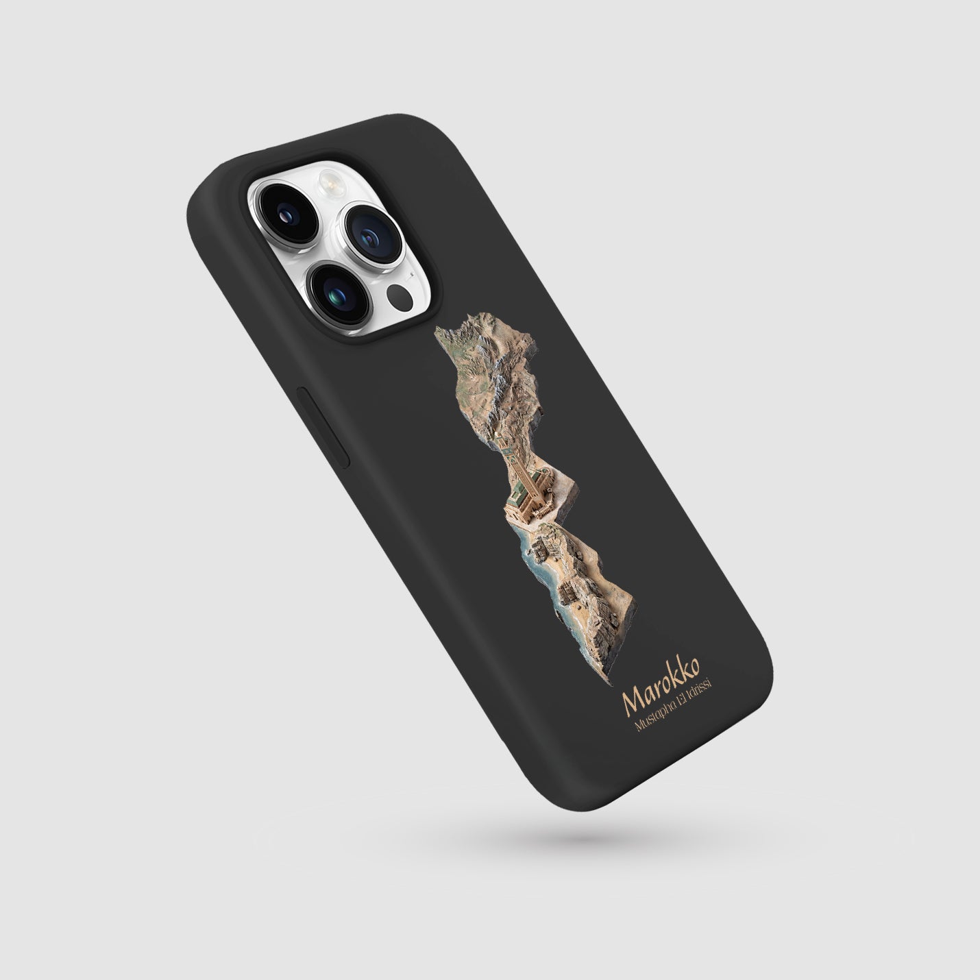 Marokko Karte – Islamisches Kunst Design - 1instaphone