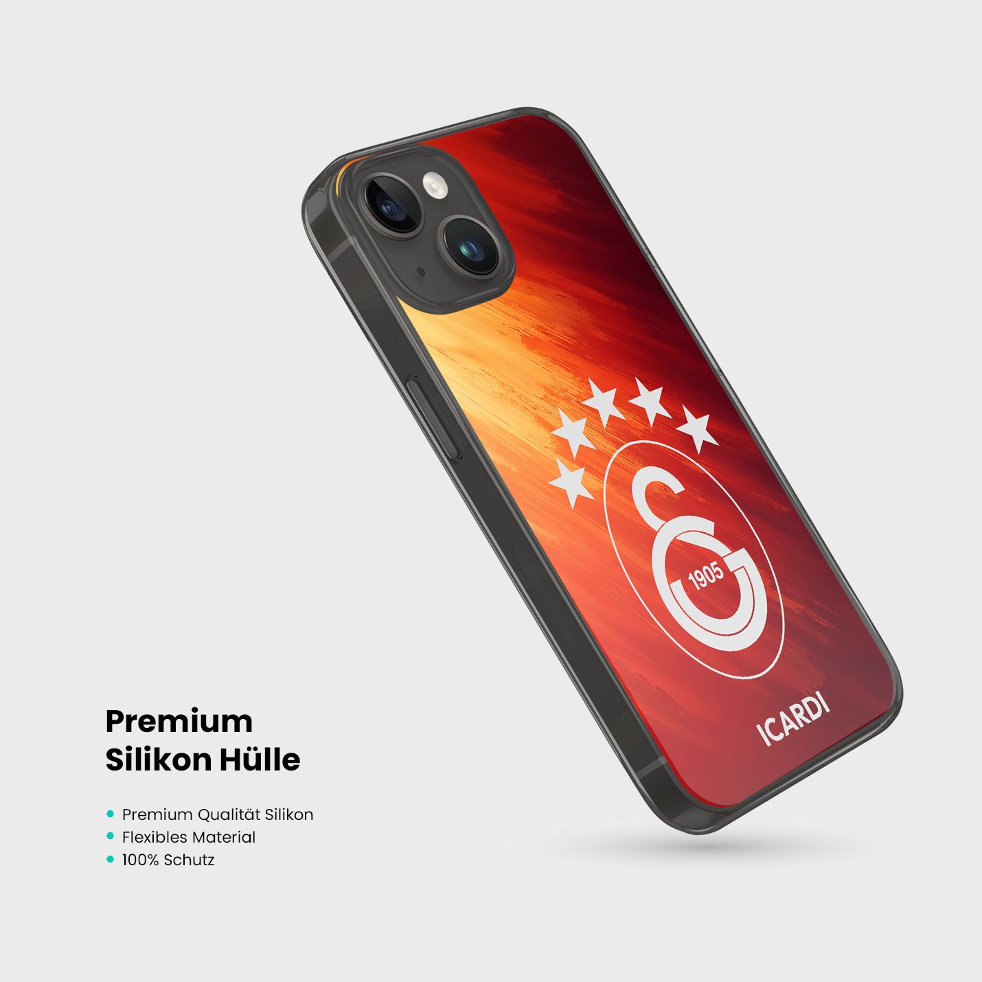 Personalisierte Galatasaray Handyhülle - Şampiyon 2025 Inferno Champion