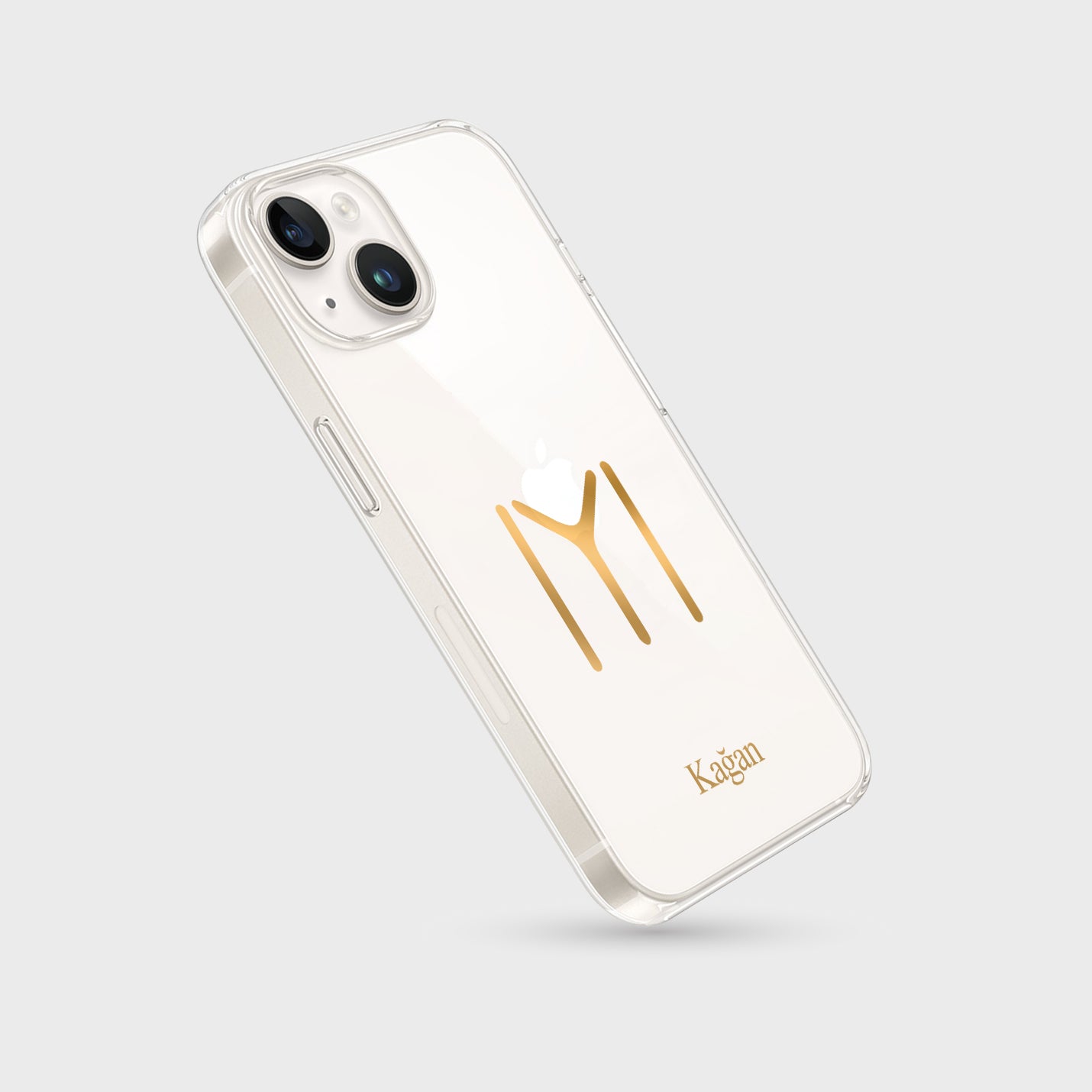 Kayı Stamm Handyhülle mit Symbol in Gold