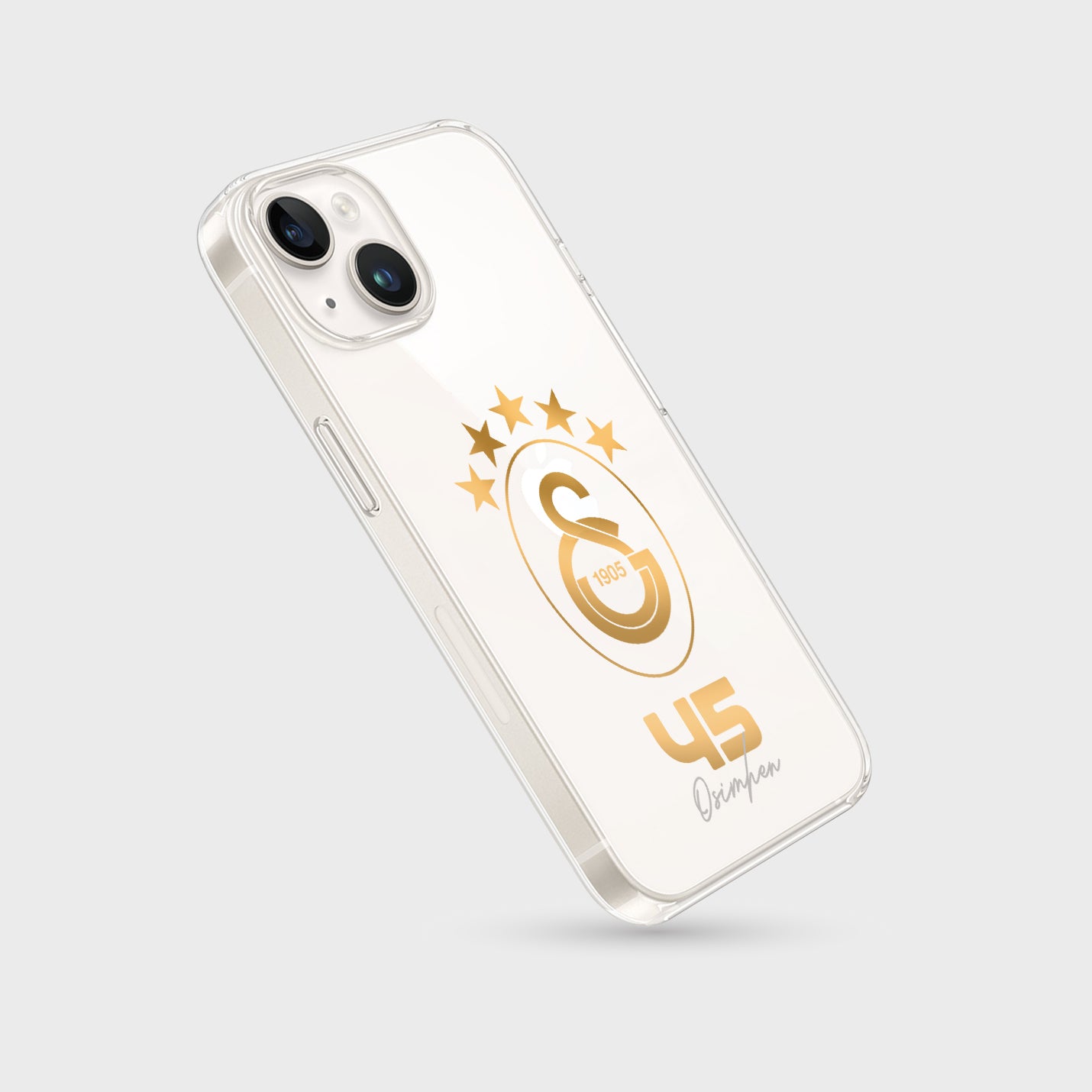 Personalisierte Galatasaray Handyhülle - Şampiyon 2025 Gold Logo - 1instaphone