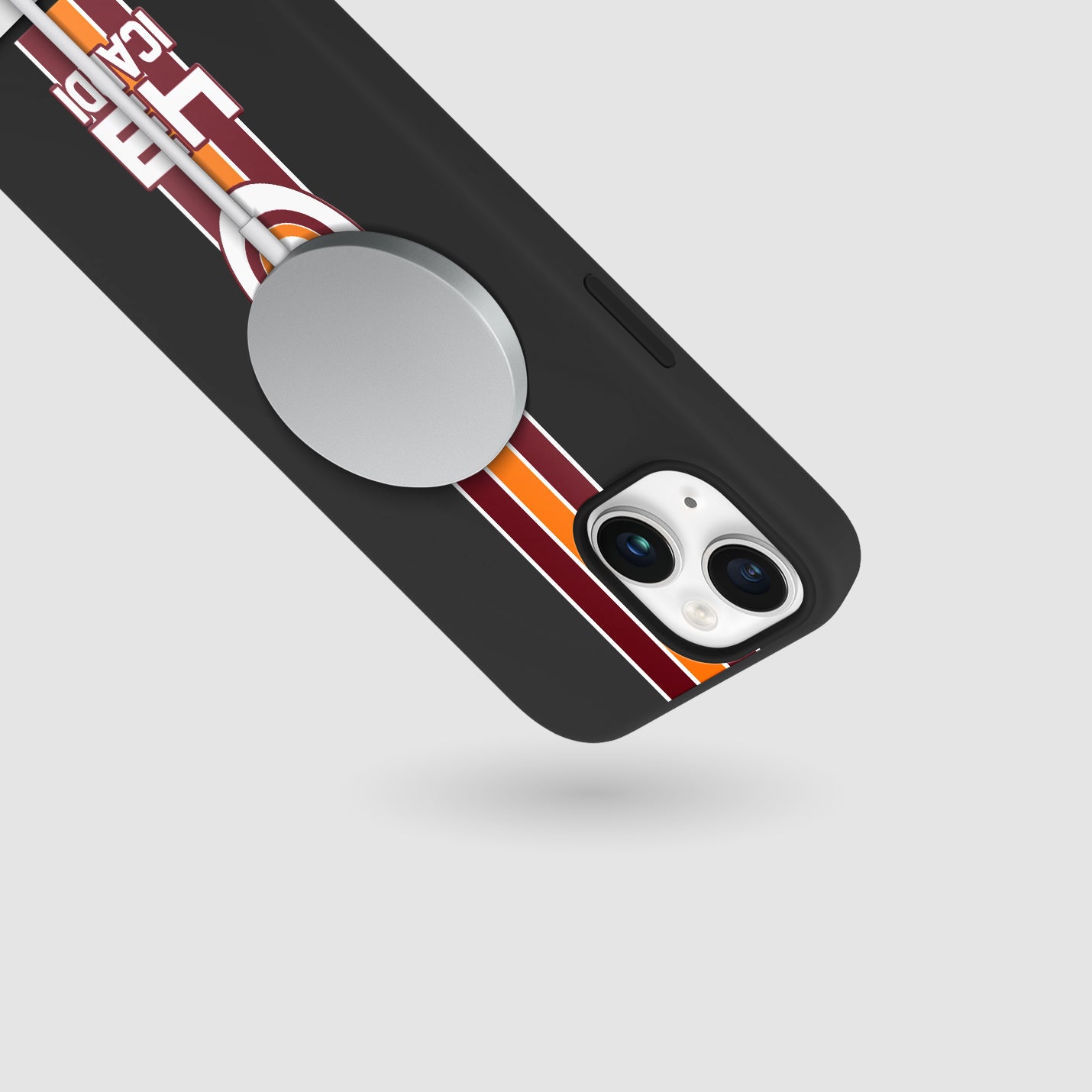Personalisierte Galatasaray Handyhülle - Şampiyon 2025  Streifen Gold Rot Logo
