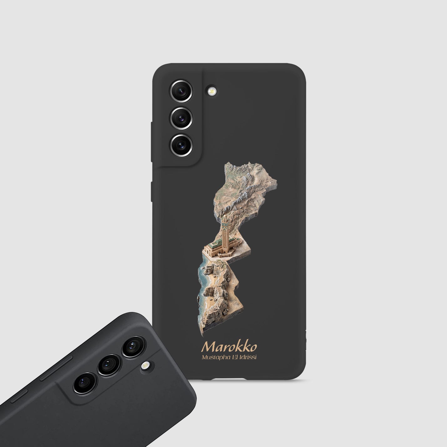 Marokko Karte – Islamisches Kunst Design - 1instaphone