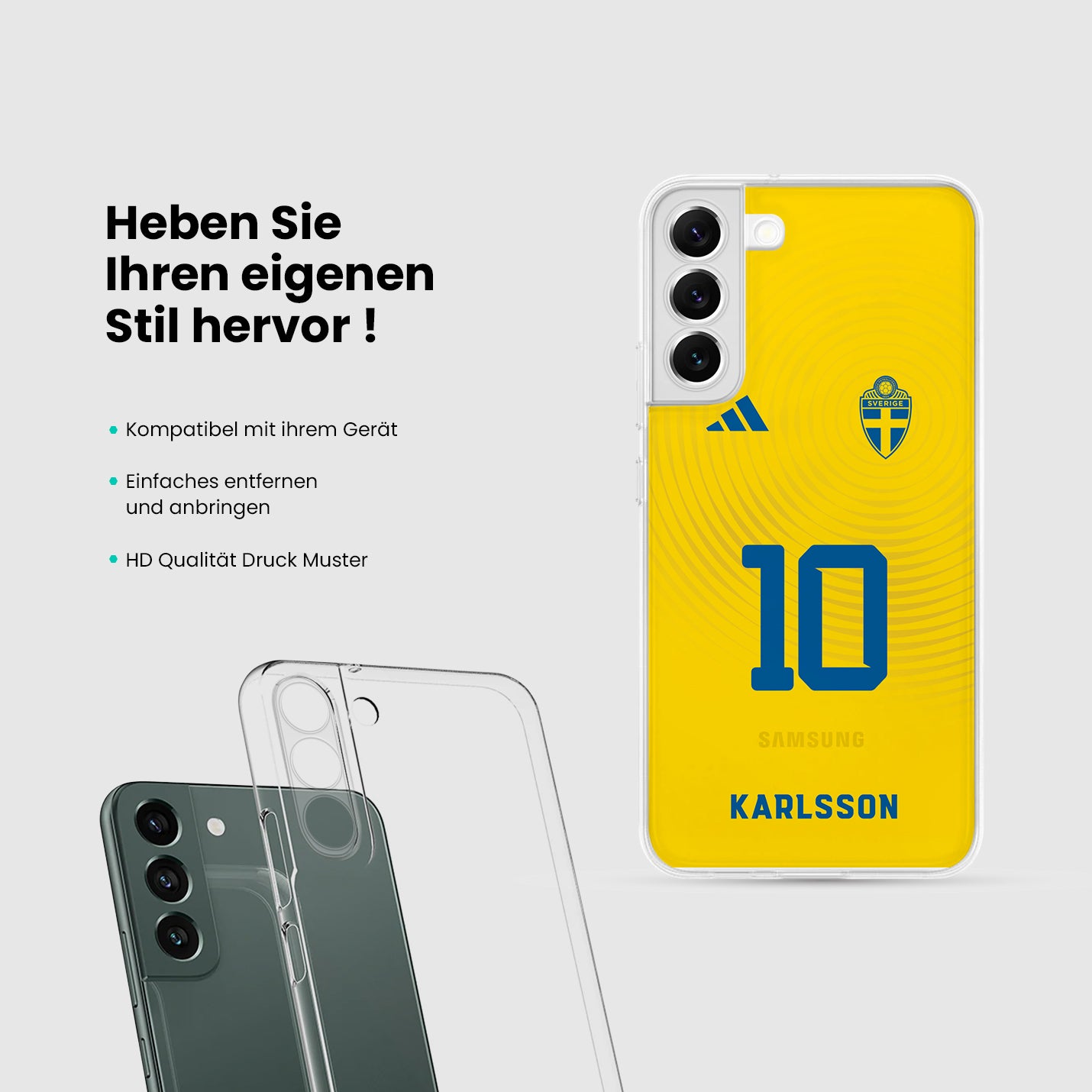 Schweden Handyhülle EM 2024 - 1instaphone