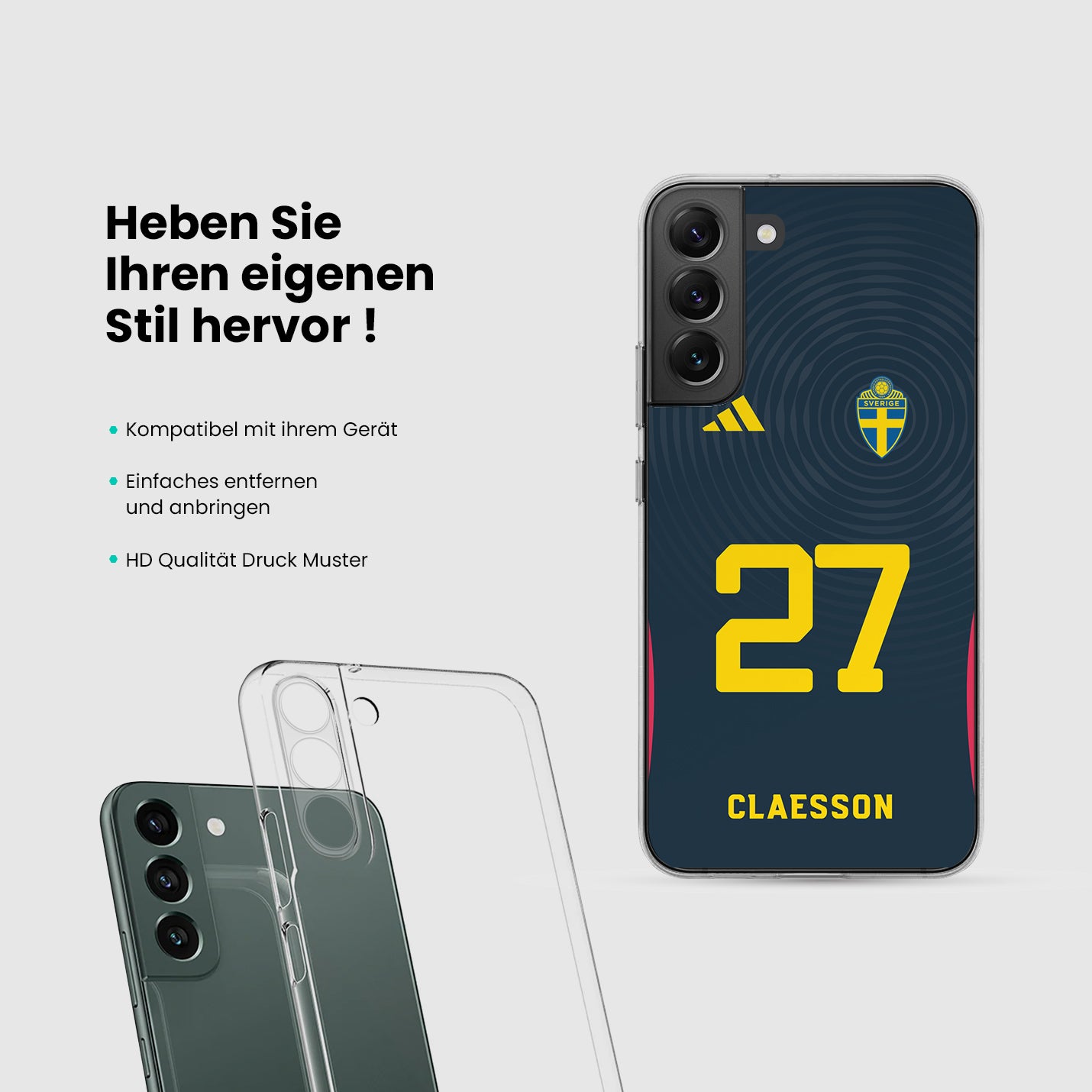 Schweden Handyhülle EM 2024 - 1instaphone
