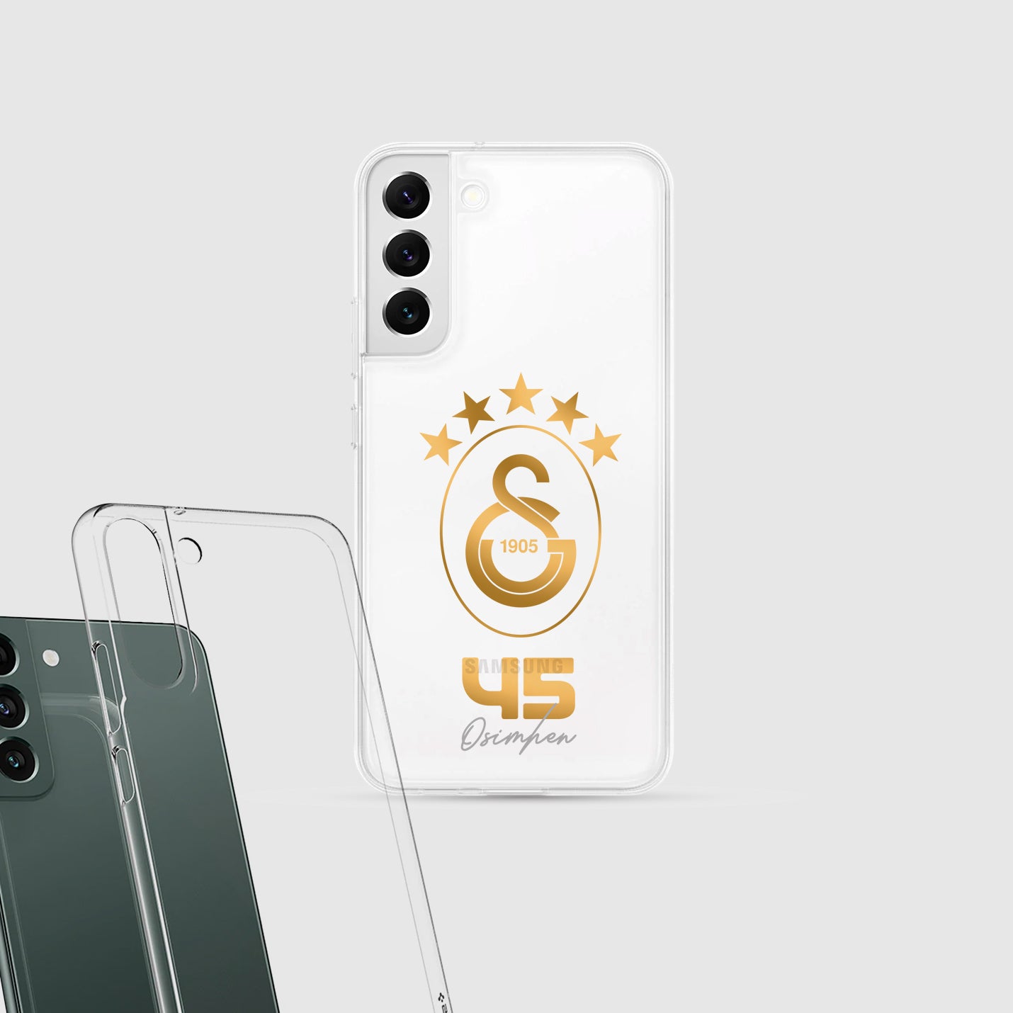 Personalisierte Galatasaray Handyhülle - Şampiyon 2025 Gold Logo - 1instaphone