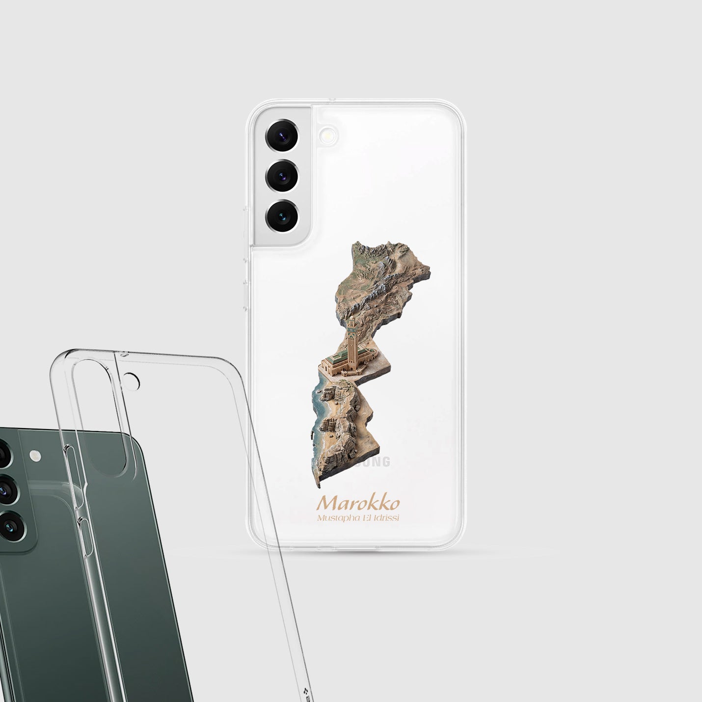 Marokko Karte – Islamisches Kunst Design - 1instaphone