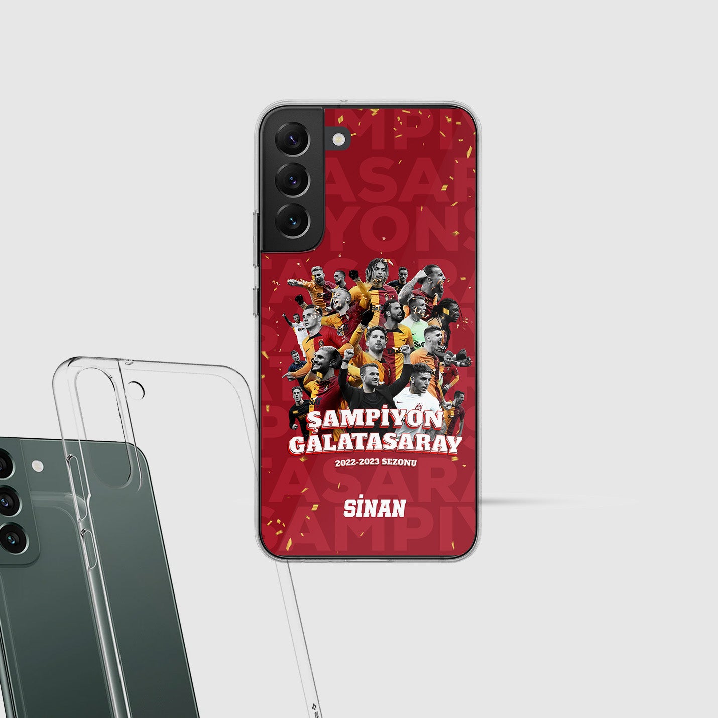 Galatasaray Hülle mit Wunschname - Şampiyon - 1instaphone