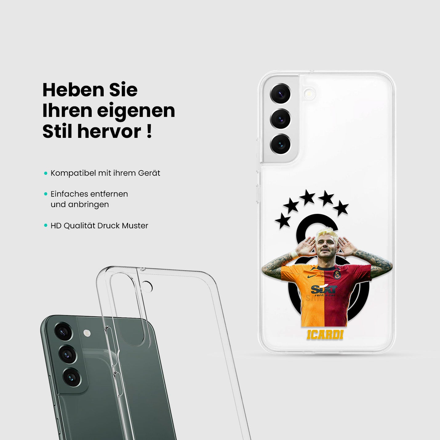 Mauro Icardi Galatasaray Hülle mit Wunschname - 1instaphone