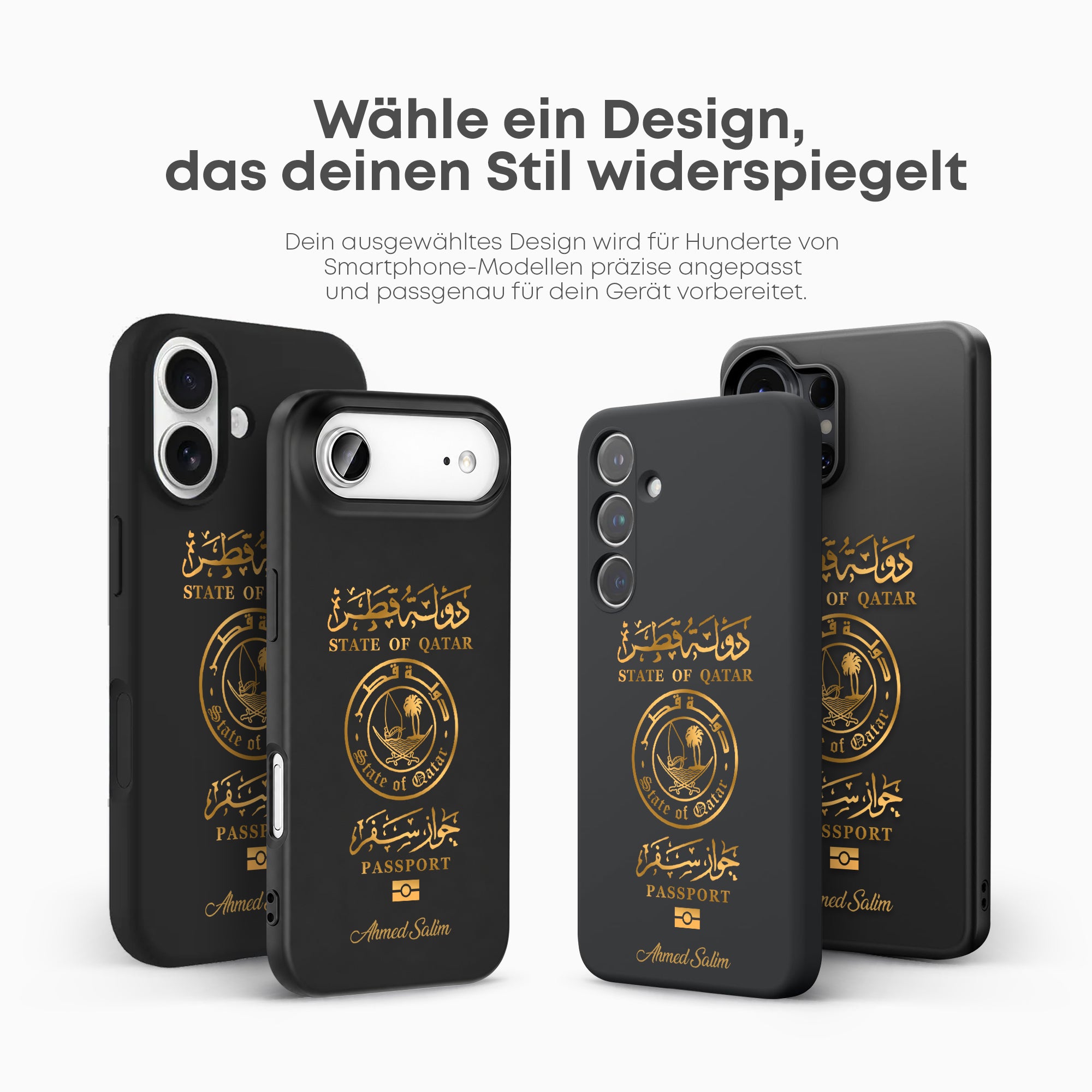 Handyhüllen mit Reisepass - Katar - 1instaphone