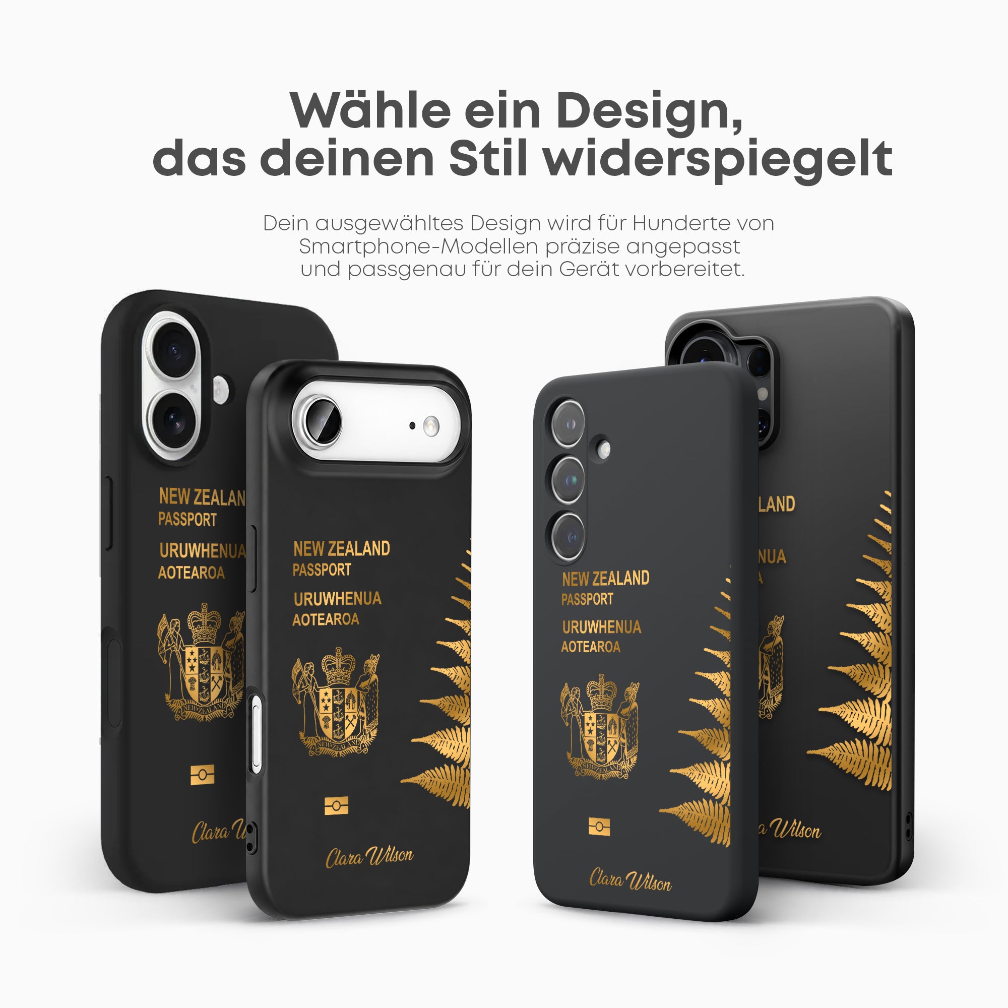 Handyhüllen mit Reisepass - Neuseeland - 1instaphone