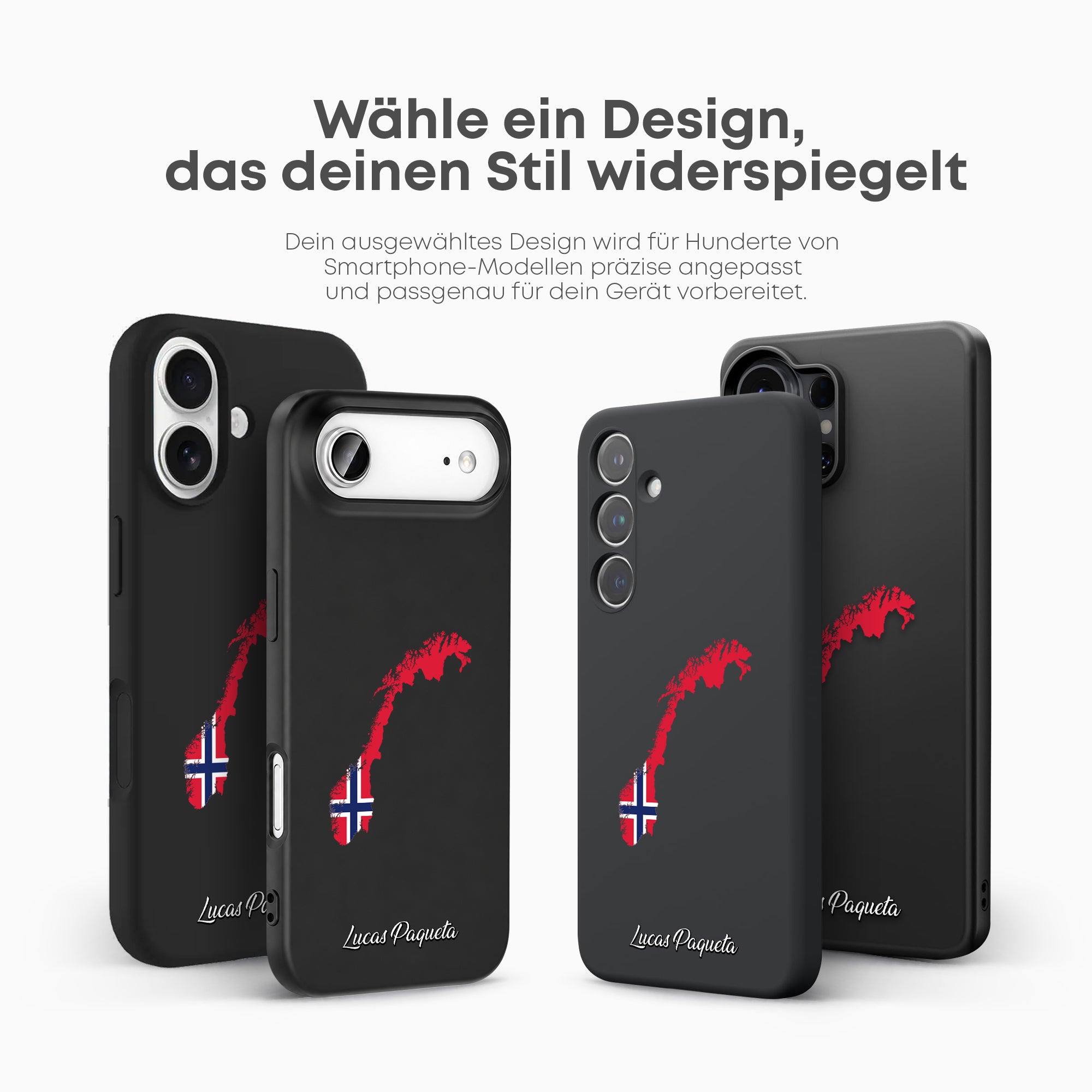 Handyhüllen mit Flagge - NORWEGEN - 1instaphone