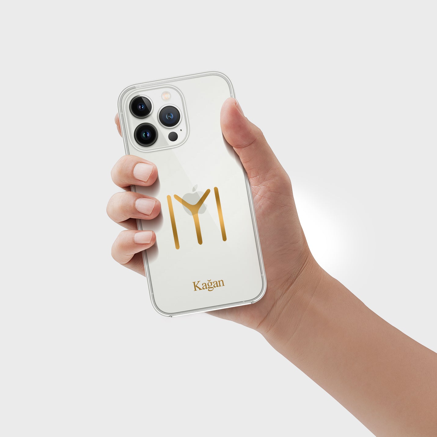 Kayı Stamm Handyhülle mit Symbol in Gold