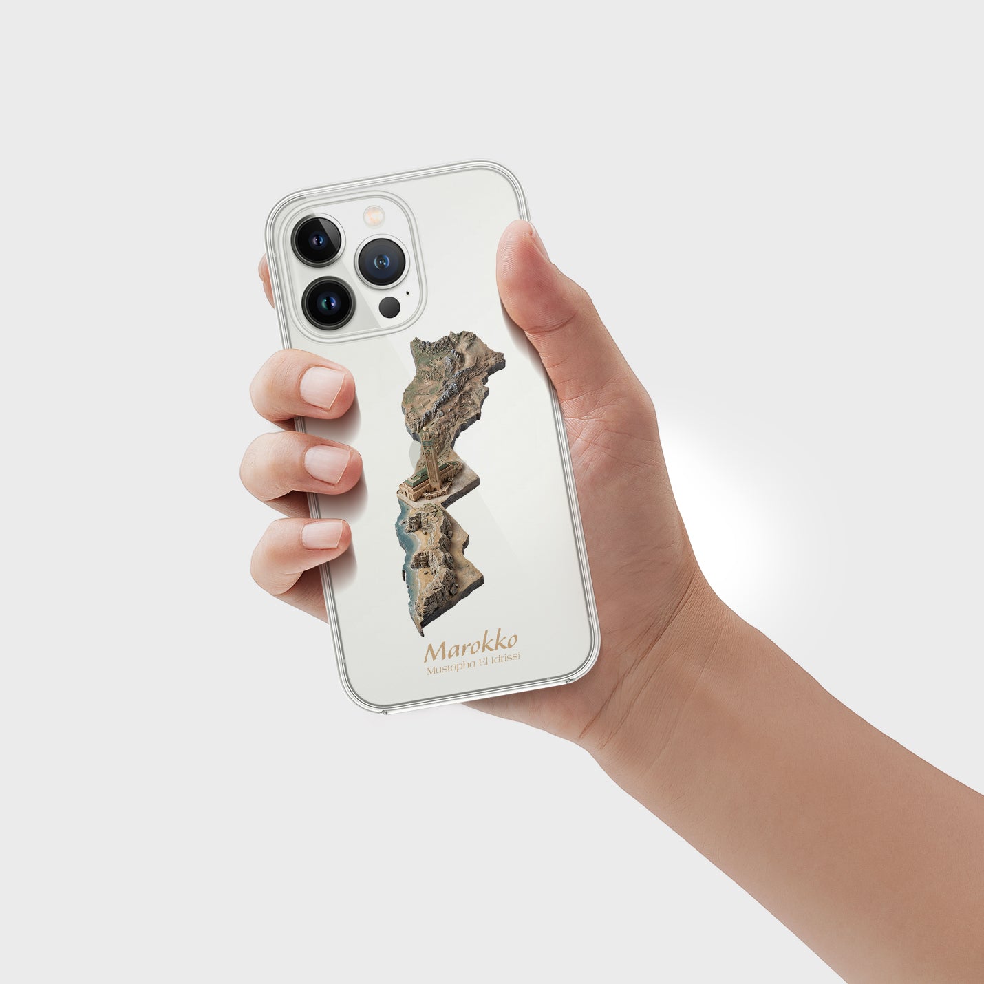 Marokko Karte – Islamisches Kunst Design - 1instaphone