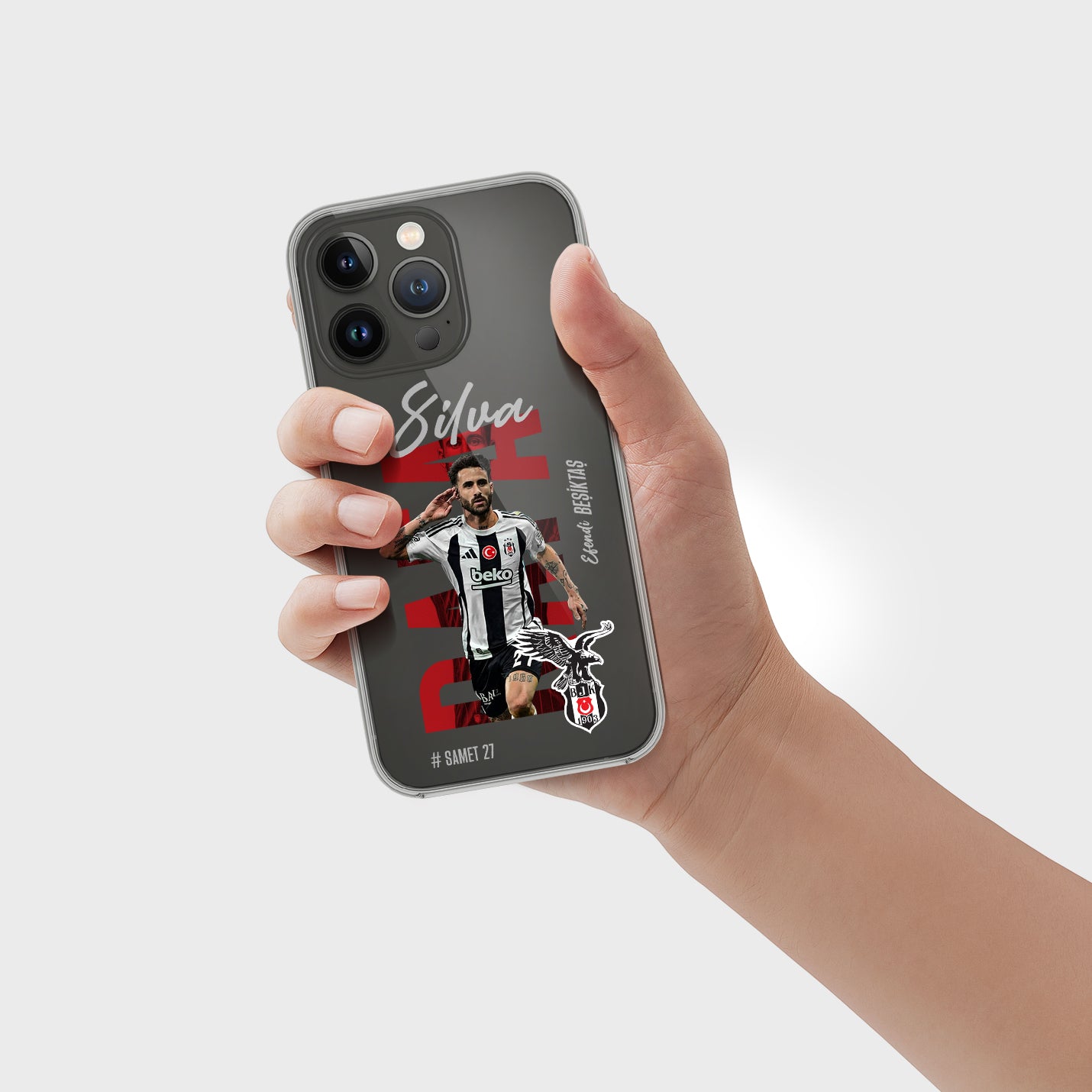 Besiktas Hülle mit Wunschname Sergen (Kopya) - 1instaphone