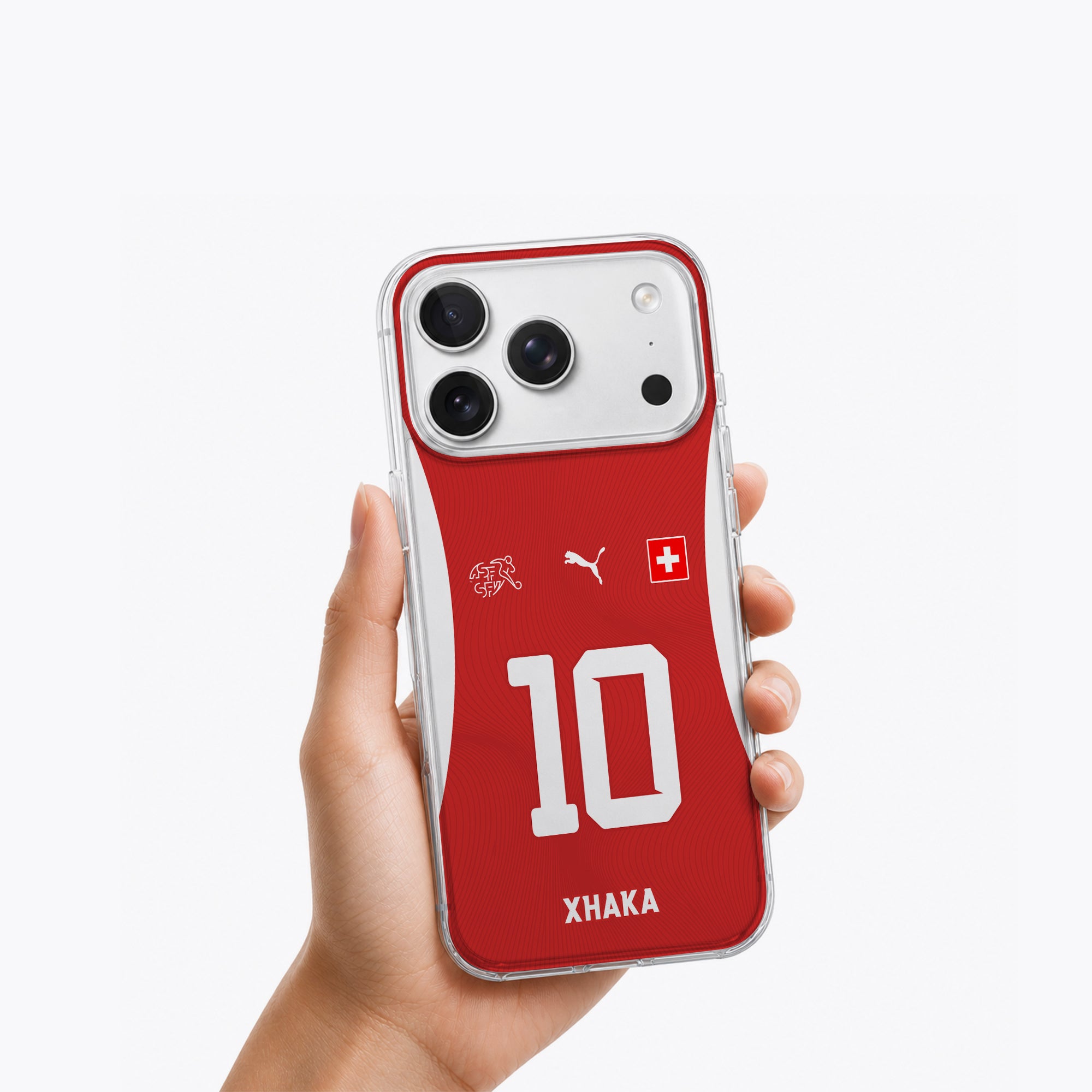 Switzerland 2026 Handyhülle – Name & Nummer - 1instaphone