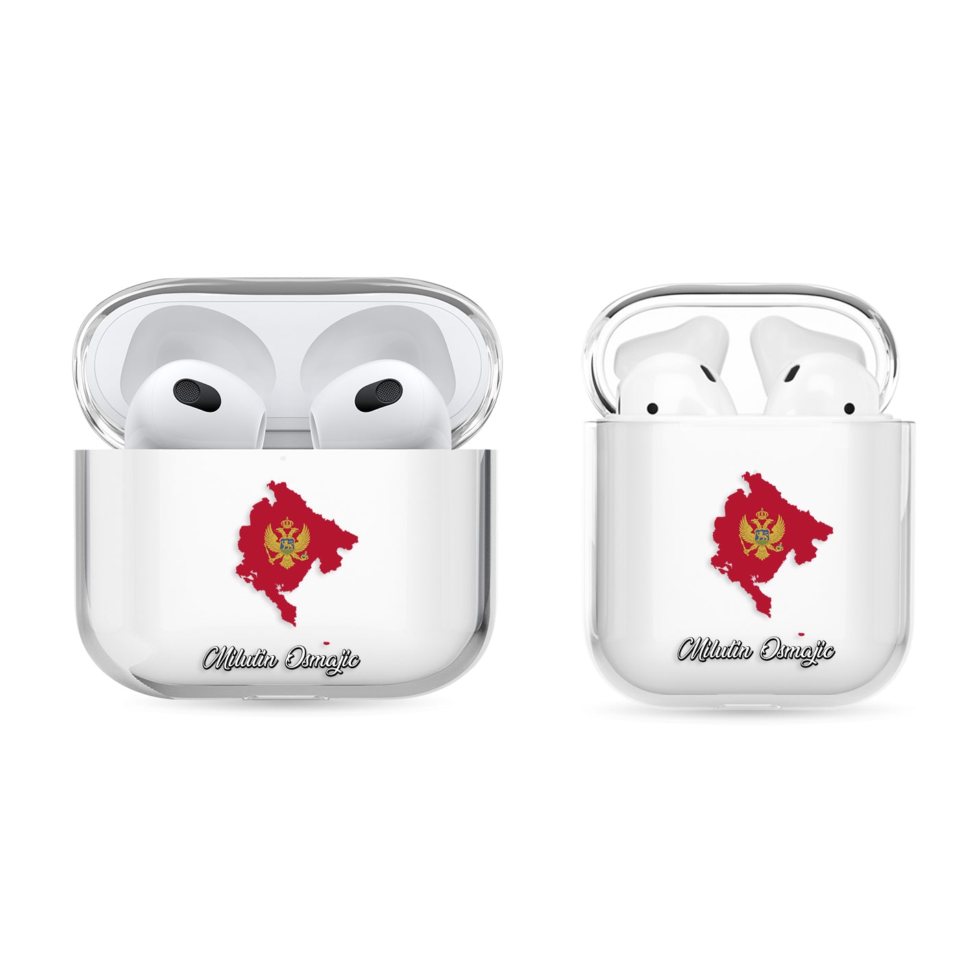 Airpods Hülle - Montenegro Flagge - 1instaphone