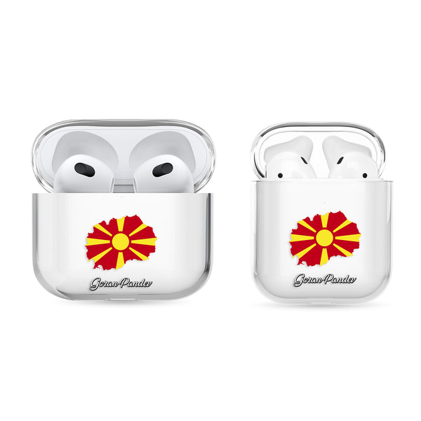 Airpods Hülle - Mazedonien Flagge