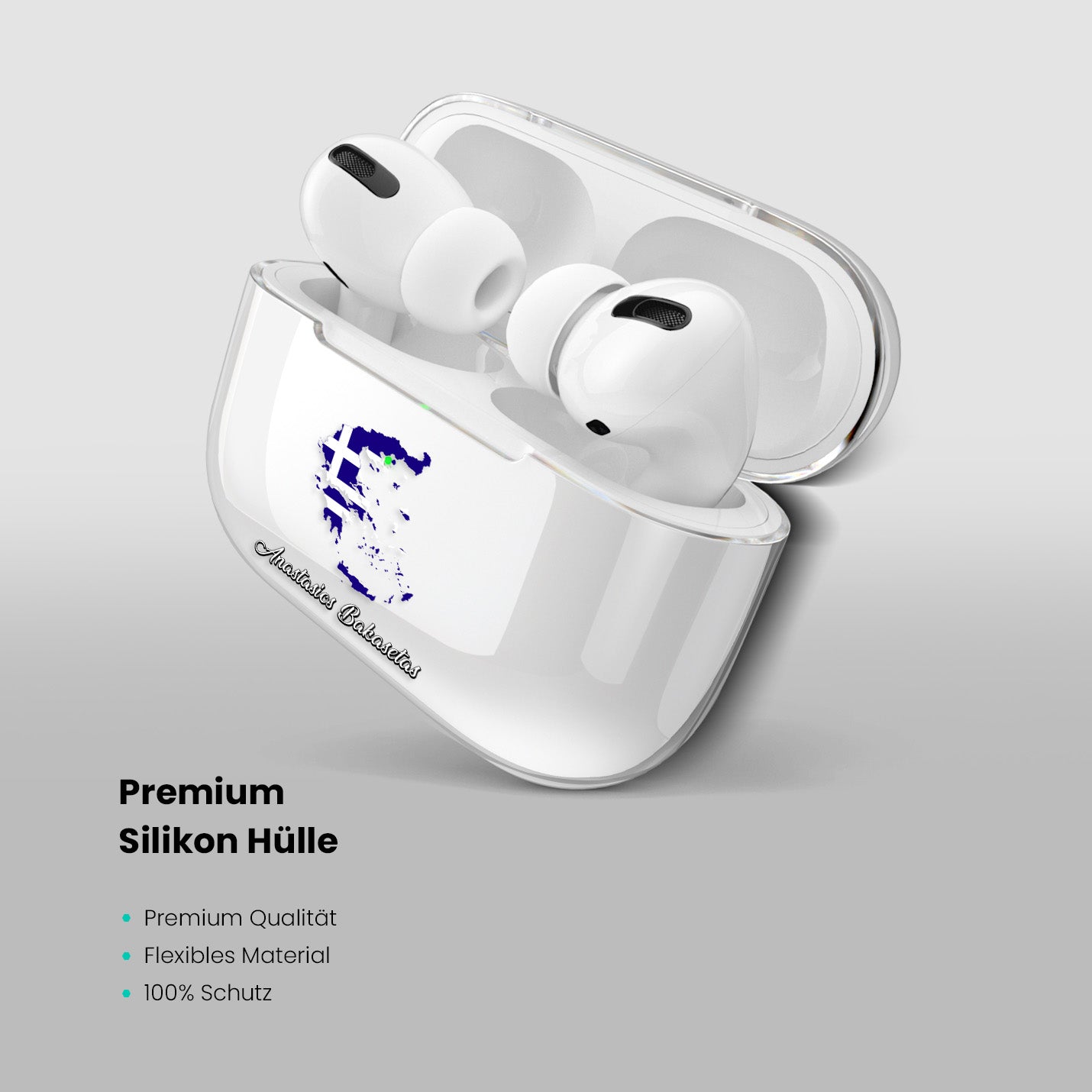 Airpods Hülle - Griechenland Flagge
