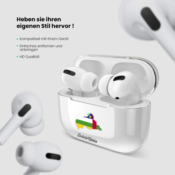 Airpods Hülle - Zentralafrikanische Republik Flagge - 1instaphone