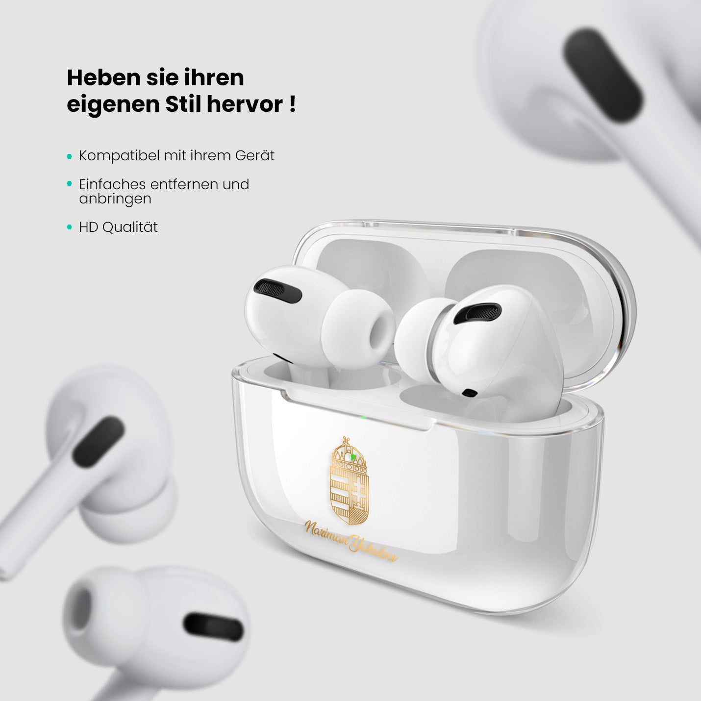 Airpods Hülle - Ungarn - 1instaphone