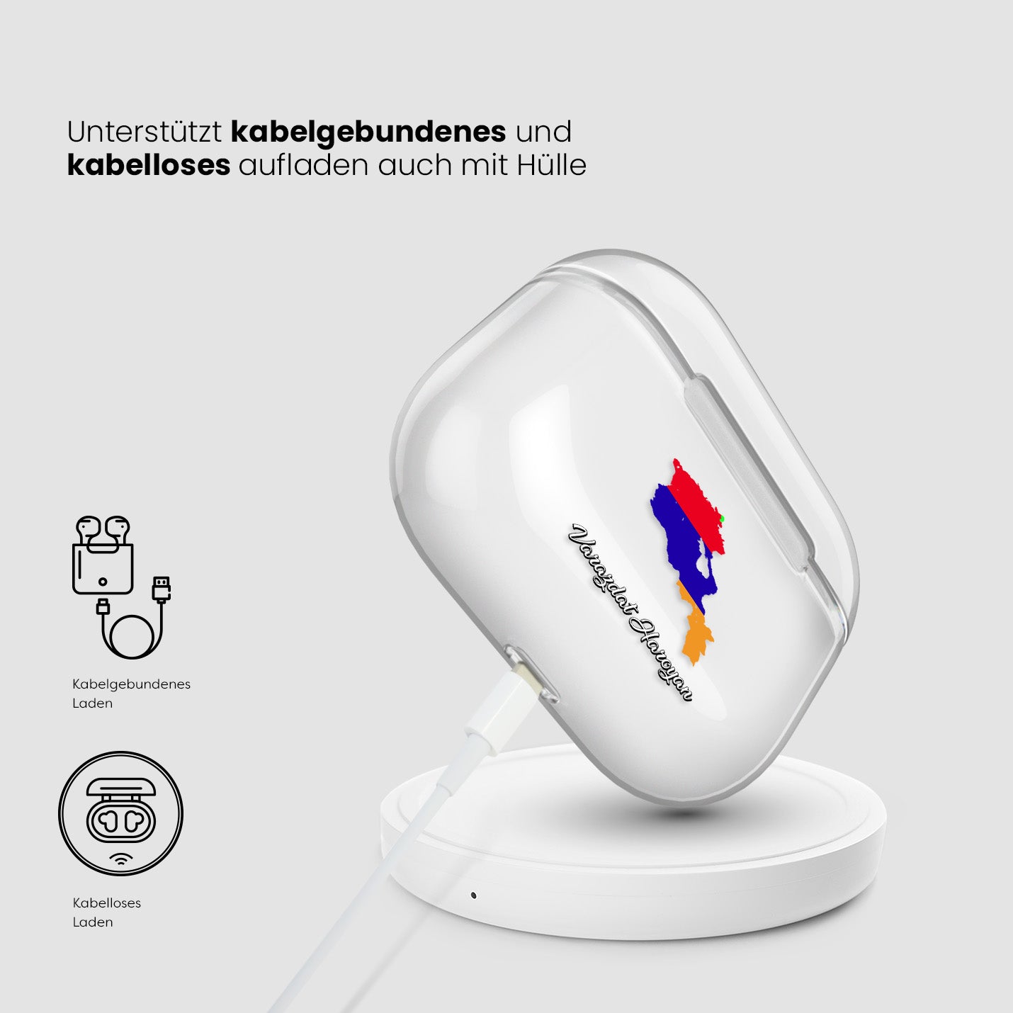 Airpods Hülle - Armenien Flagge - 1instaphone