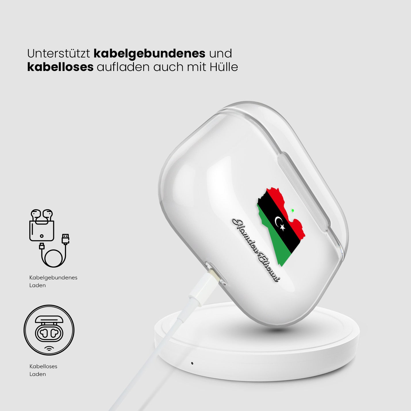 Airpods Hülle - Libyen Flagge - 1instaphone