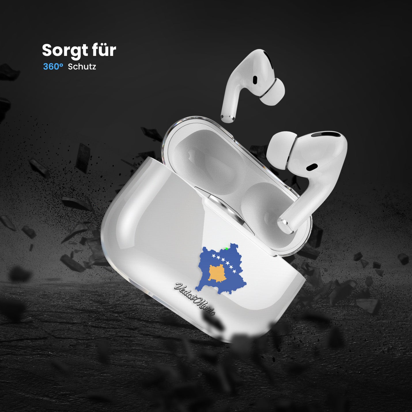 Airpods Hülle - Kosovo Flagge - 1instaphone