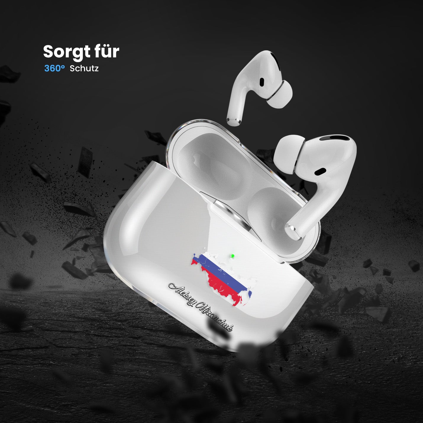 Airpods Hülle - Russland Flagge
