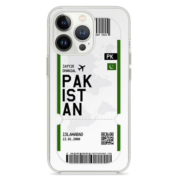 Étui pour téléphone portable au design ticket - Pakistan