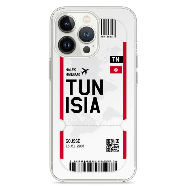 Étui pour téléphone portable au design ticket - Tunisie