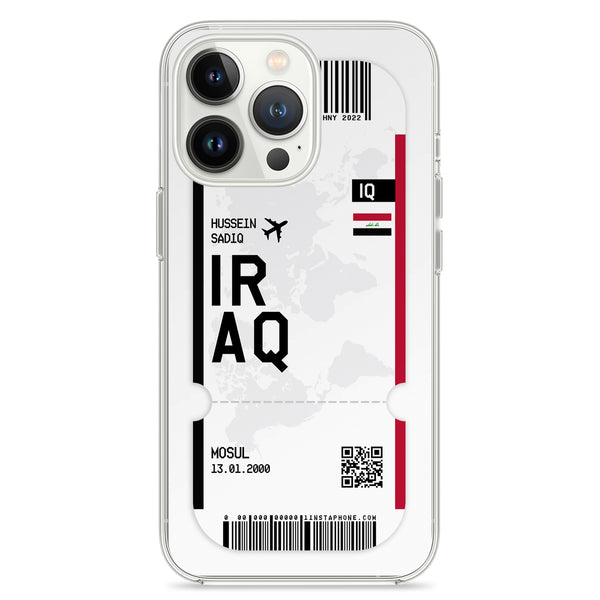 Phone Case in Ticket Design - Iraq