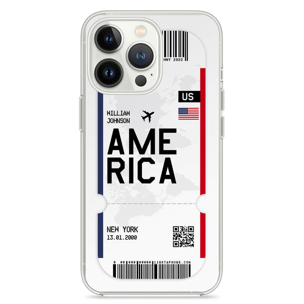 Telefoonhoesje in ticketdesign - Amerika - USA