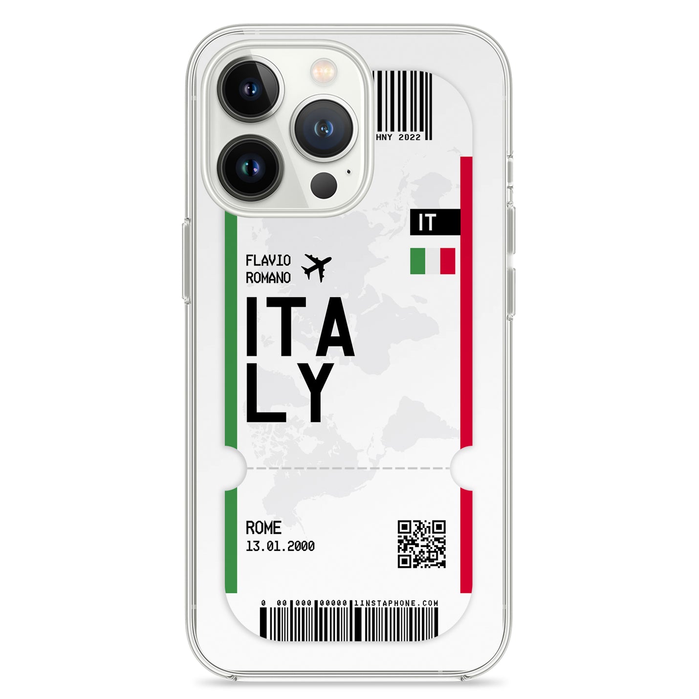 Handyhülle im Ticket Design - Italien - 1instaphone