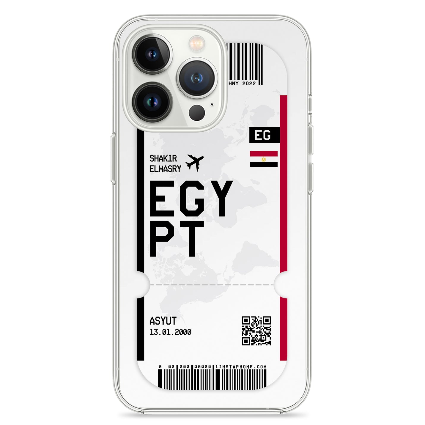 Handyhülle im Ticket Design - Ägypten - 1instaphone