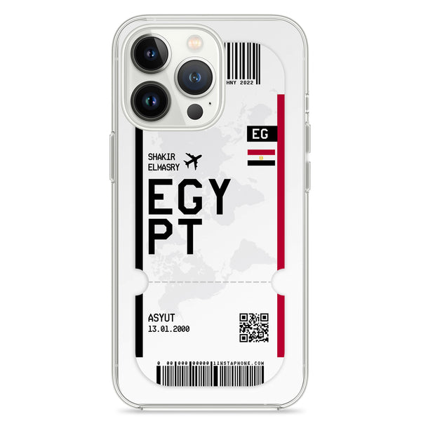Étui pour téléphone portable au design ticket - Egypte