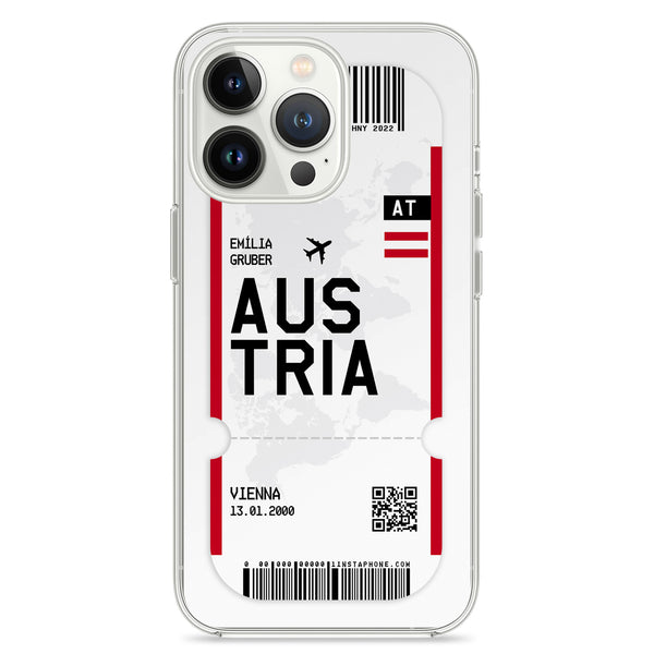 Telefoonhoesje in ticketdesign - Oostenrijk