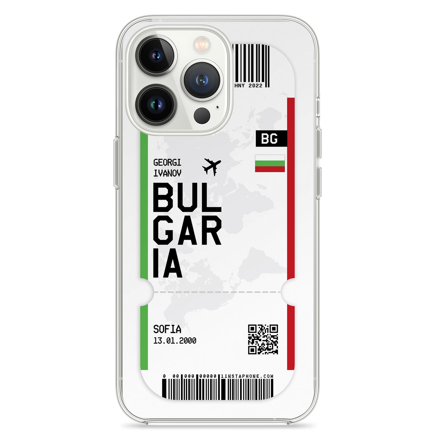 Handyhülle im Ticket Design - Bulgarien - 1instaphone
