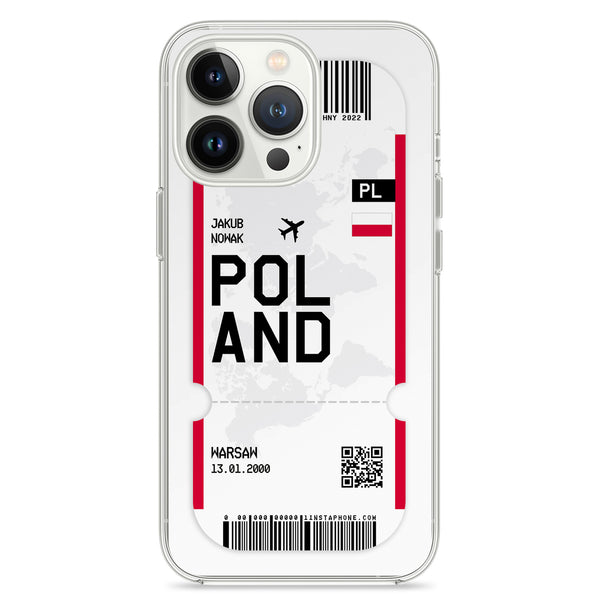 Mobiele telefoonhoesje in ticketontwerp - Polen
