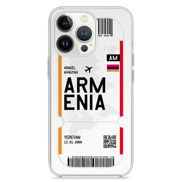Mobiele telefoonhoesje in ticketontwerp - Armenië