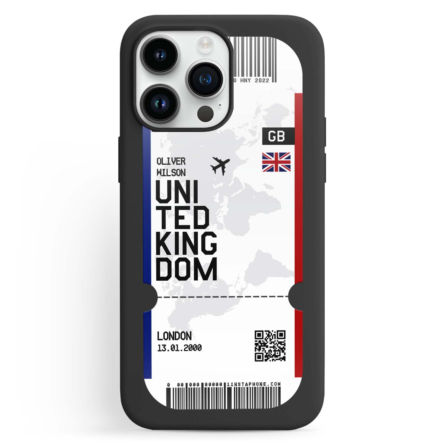 Handyhülle im Ticket Design - United Kingdom - 1instaphone